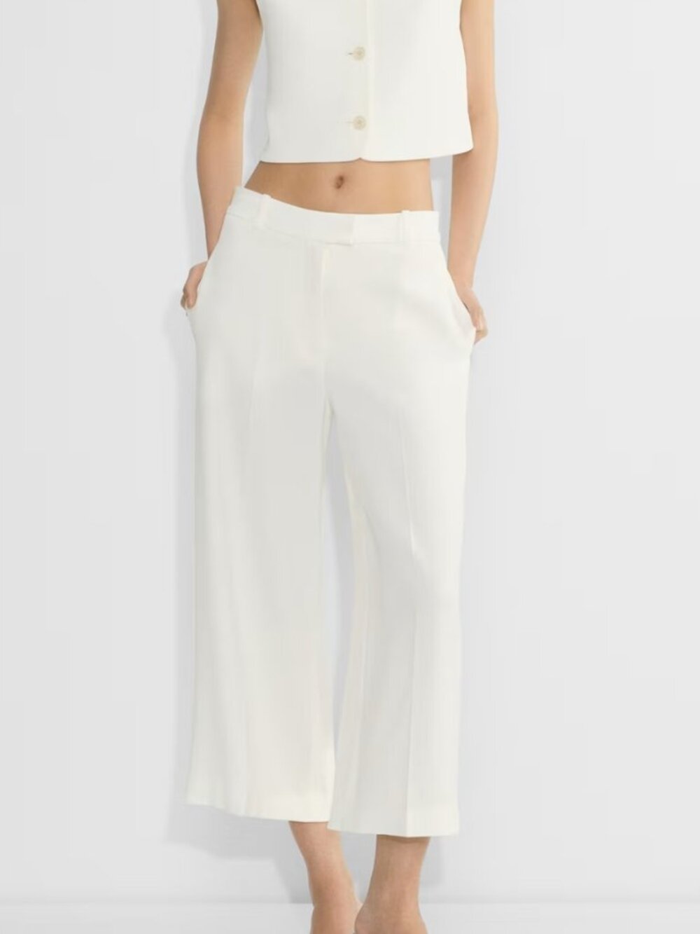 Aritzia Babaton Entity Pant Cropped high-rise wide-leg